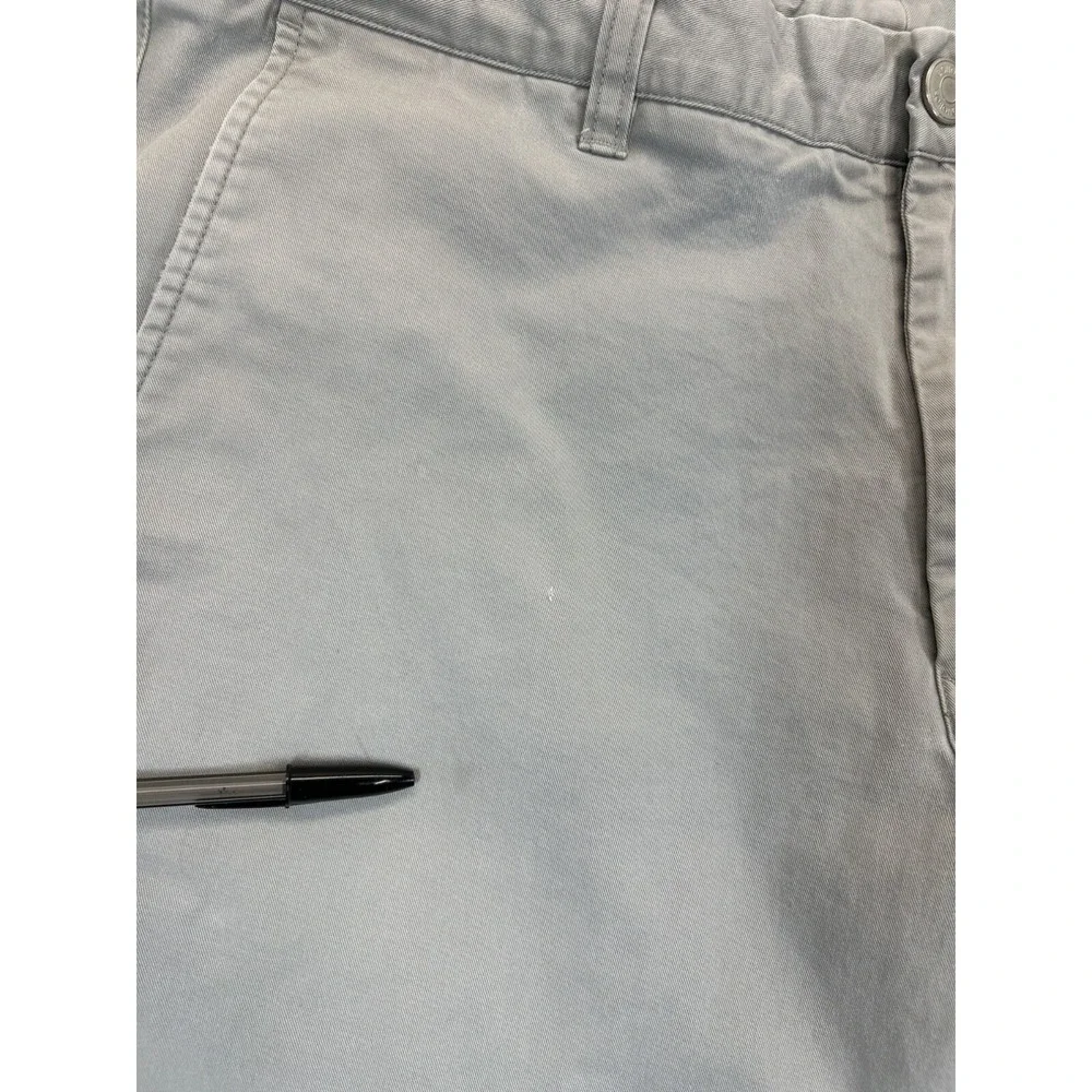 Bonobos Pants Mens 32x32 Gray Chino‎ Slim Flat Front Straight Leg